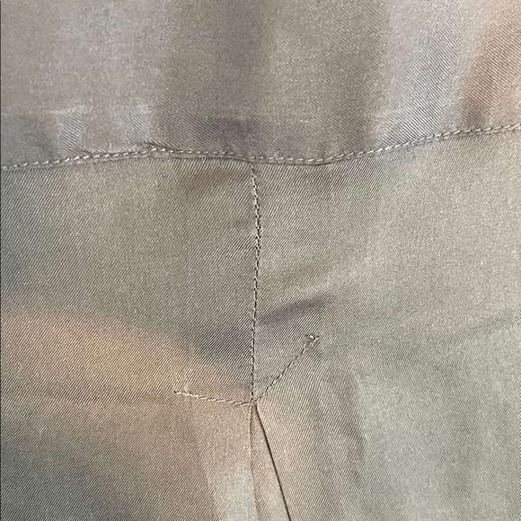 VNTG JT Beckett 100% Silk Button Down Shirt – Olive Green Long Sleeve Size L - Picture 6 of 13